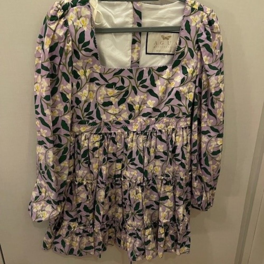 Agua Bendita - Avena Dos Gardenias Lila Dress